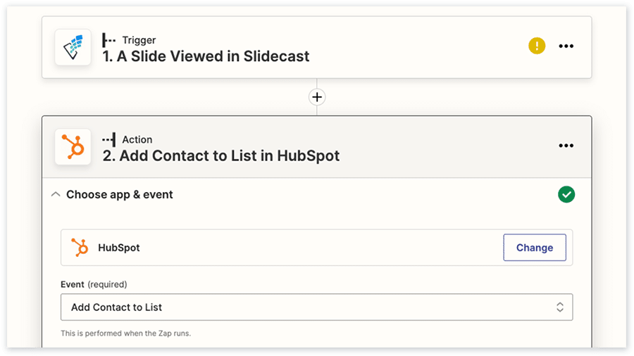 Zapier automation creation